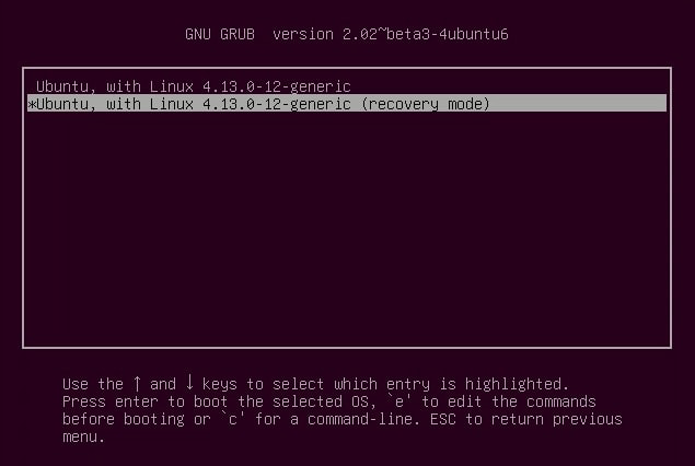 boot-into-recovery-mode-ubuntu